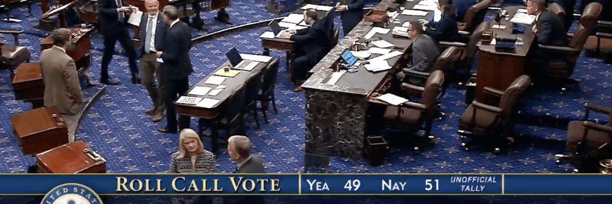Senators vote down a war powers resolution
