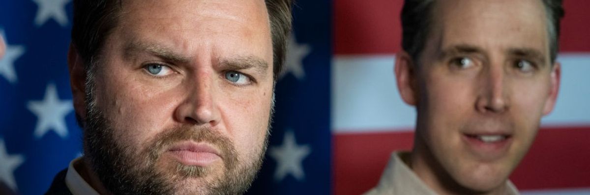 Sens. J.D. Vance and Josh Hawley