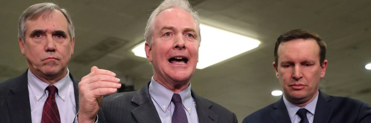 Sens. Jeff Merkley, Chris Van Hollen, and Chris Murphy.