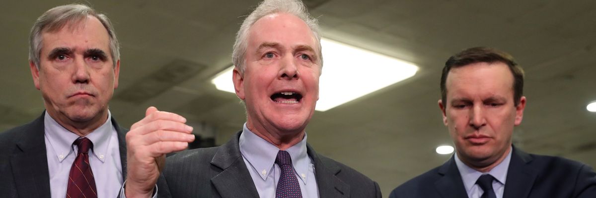 Sens. Jeff Merkley, Chris Van Hollen, and Chris Murphy.