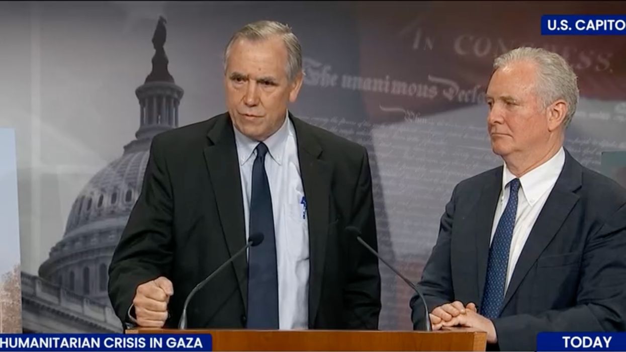 Sens. Jeff Merkley (D-Ore.) and and Chris Van Hollen (D-Md.)