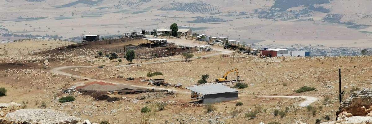 settler farm in palestine