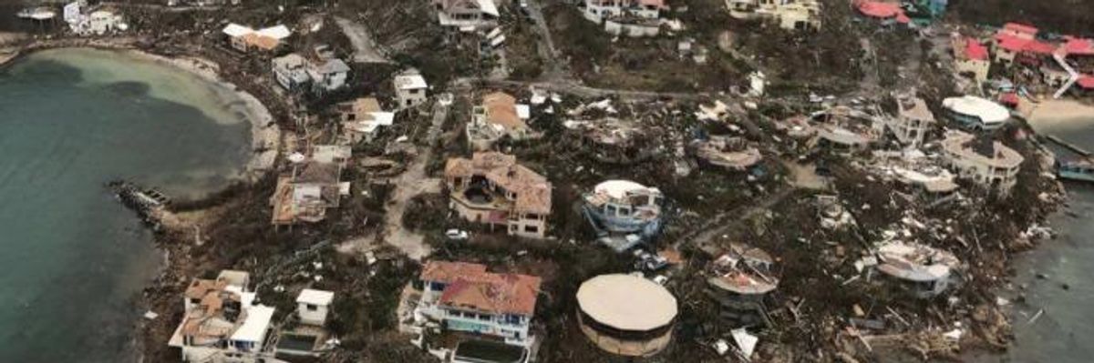 As Florida Braces, Aerial Footage of Virgin Islands Shows What Irma Capable Of
