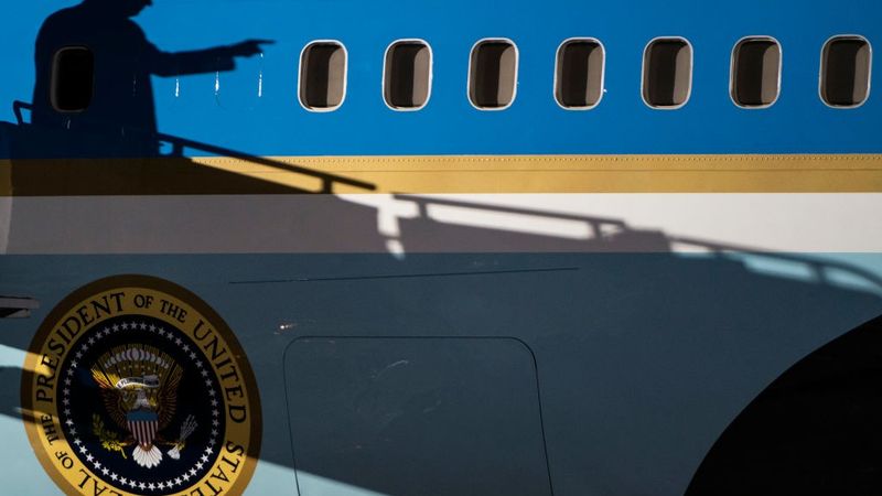 Shadow of President Donald J. Trump