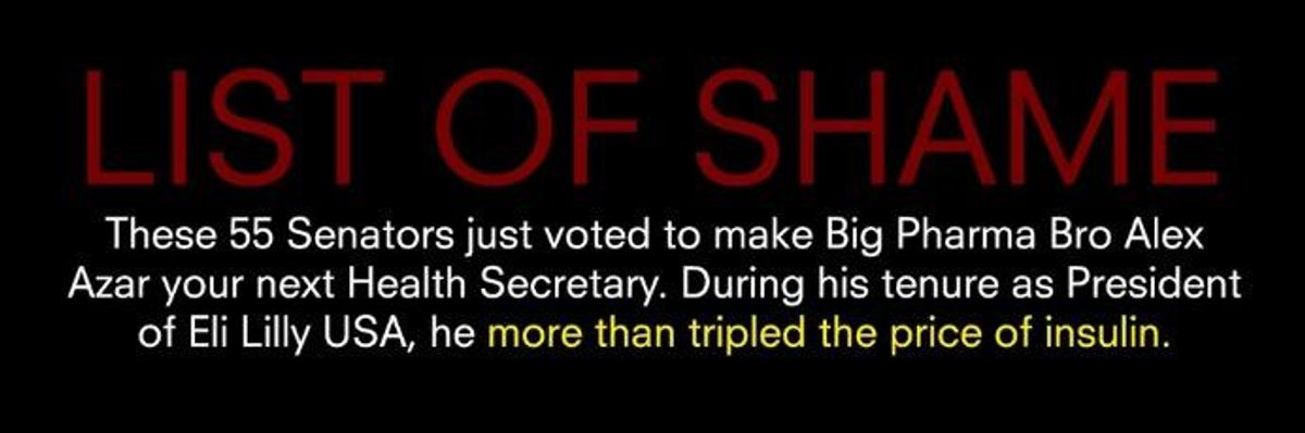 Democrats Who Approved 'Greedy Big Pharma CEO' for HHS Secretary Should Be Ashamed: Critics