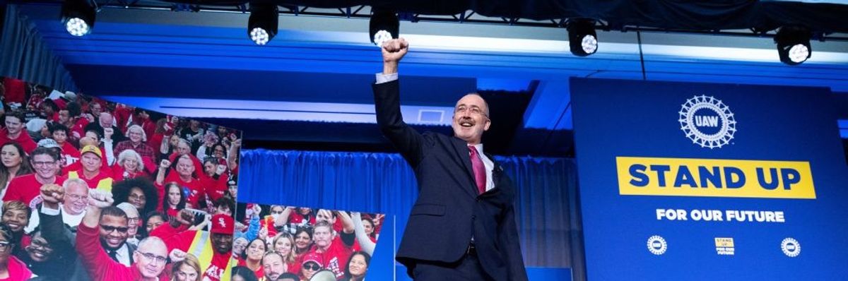 Shawn Fain, president of the United Auto Workers