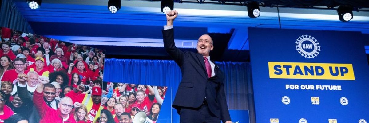 Shawn Fain, president of the United Auto Workers