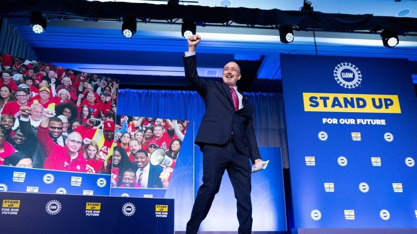 Shawn Fain, president of the United Auto Workers