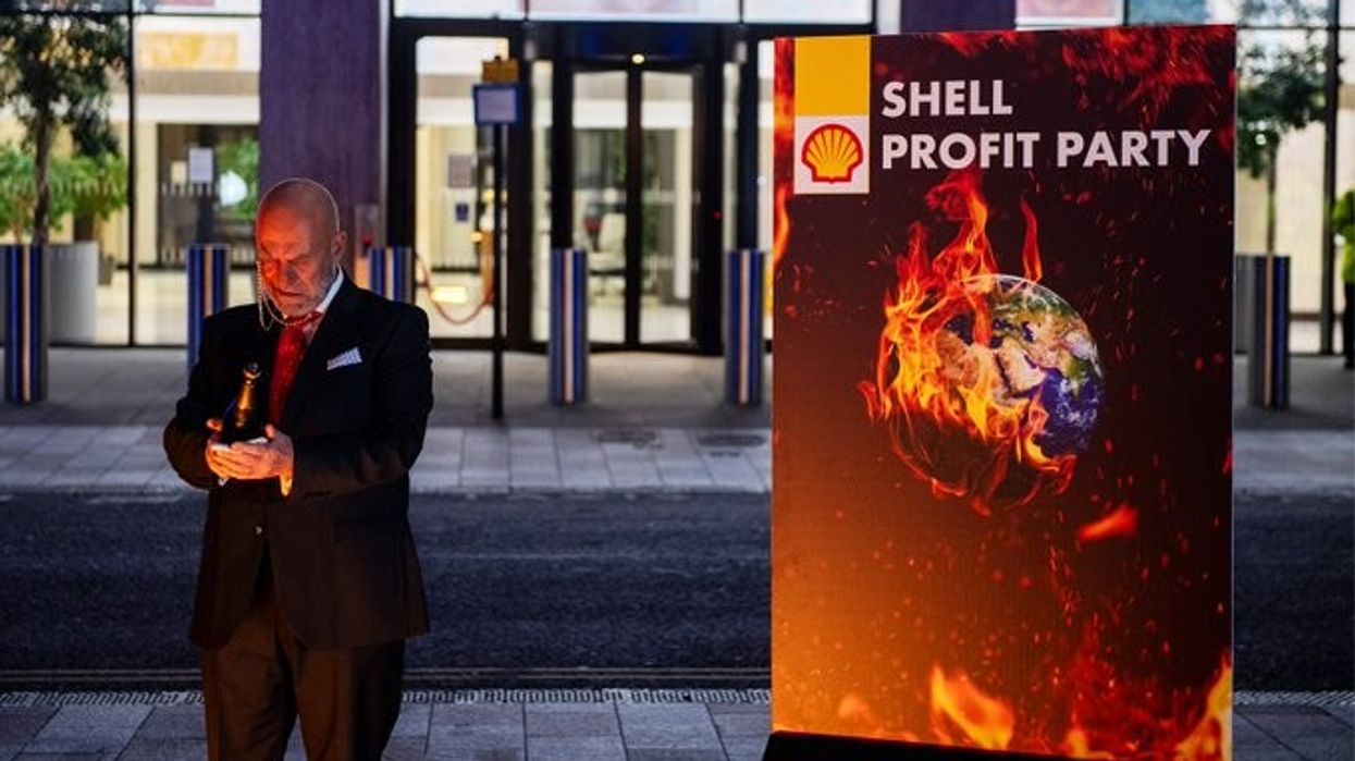 Shell protester.