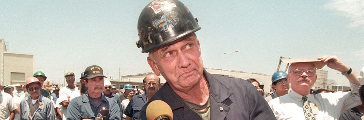 Shipyard workers face layoffs in Long Beach in 1996