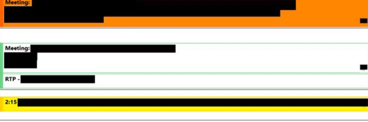 Months After AOC Demand and Federal Suit, USPS Releases DeJoy Calendar That Is 'Almost Entirely Redacted'