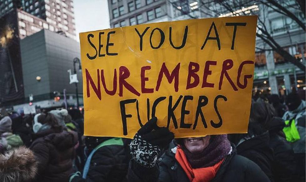 Sign at recent anti-ICE protest