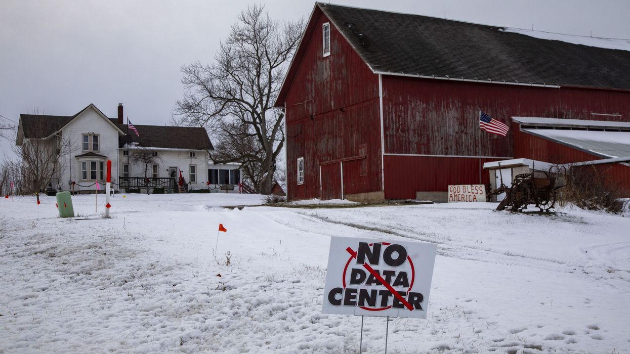 Sign Opposes Data Center