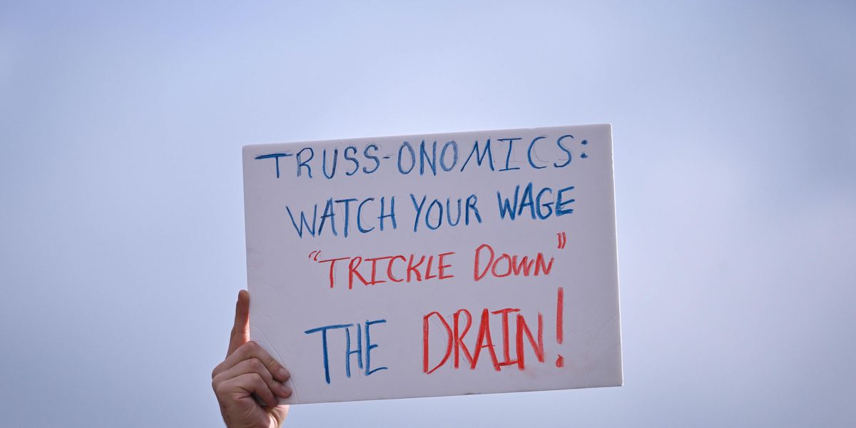 Trickling Sign Opinion | The Antidote to the GOP's Trickle-Down Scam Is a Bottom-Up ...