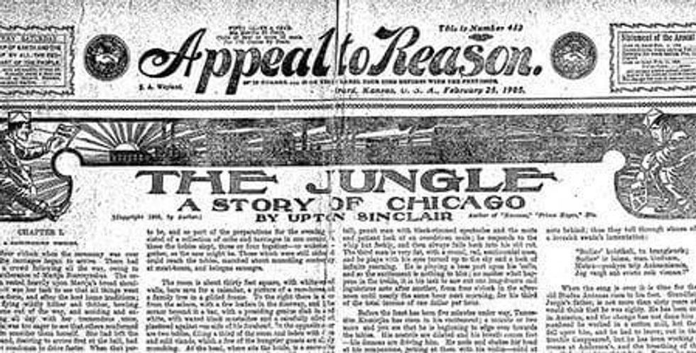 Sinclair's best-selling book first appeared serialized in the Appeal to Reason