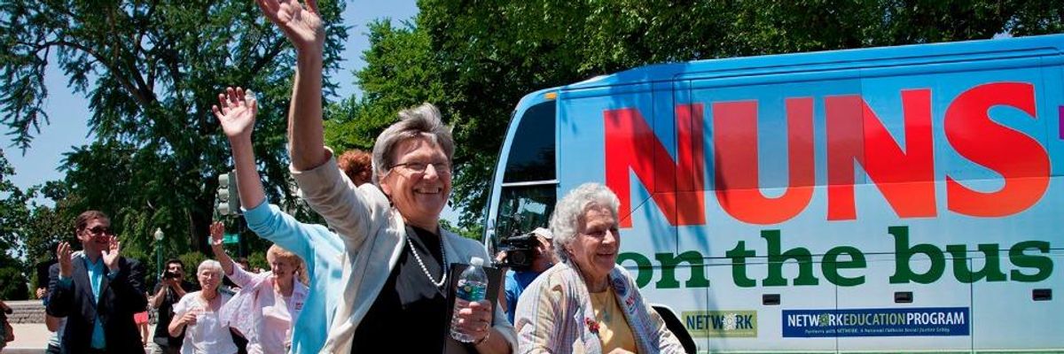 To Denounce Immoral #GOPTaxScam, Nuns on the Bus Begin 54-Stop US Tour Ahead of Midterms