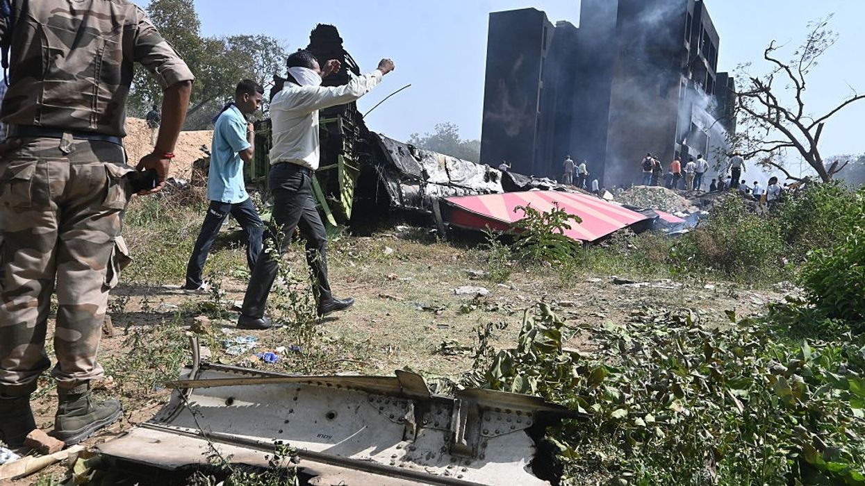 Site of Boeing jet crash in India