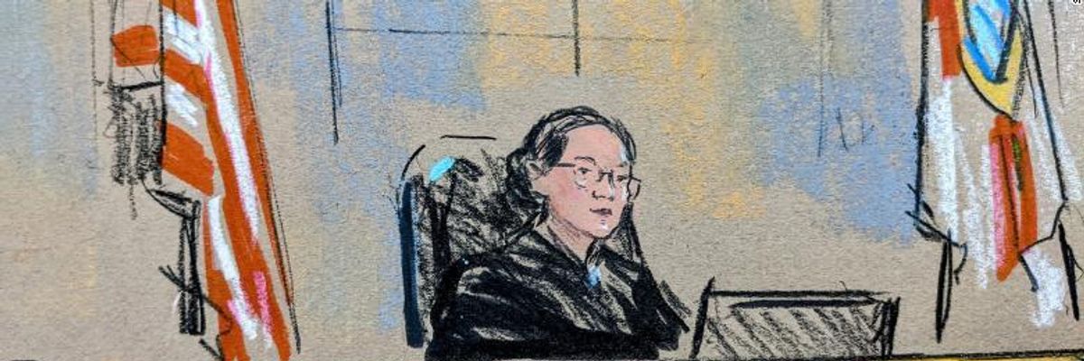 Sketch of Judge Aileen Cannon