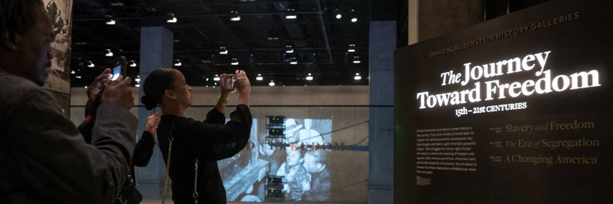 Slavery and Freedom art exhibit at the National Museum of African American History and Culture