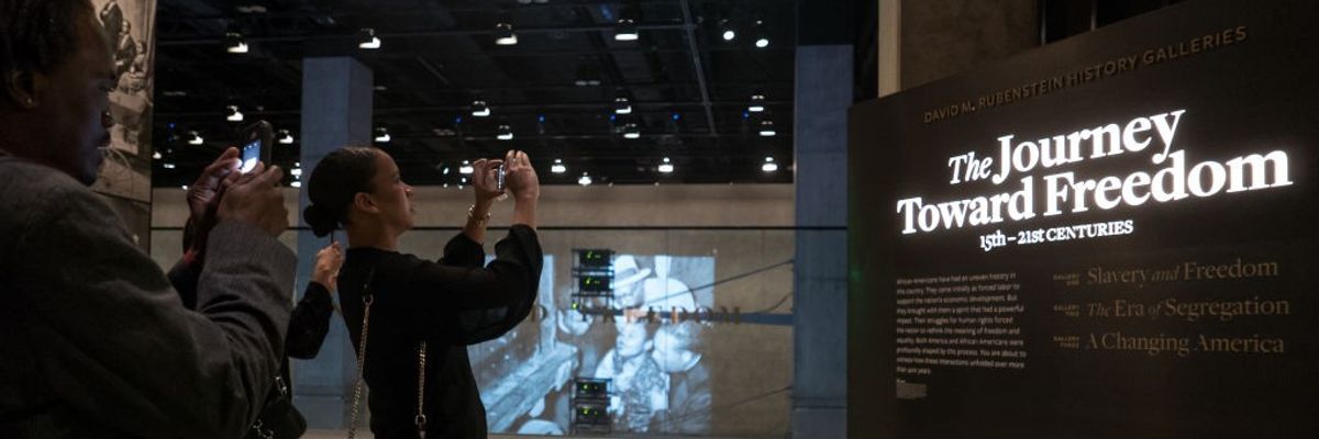 Slavery and Freedom art exhibit at the National Museum of African American History and Culture