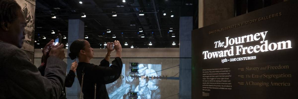 Slavery and Freedom exhibit at Smithsonian's National Museum of African American History & Culture