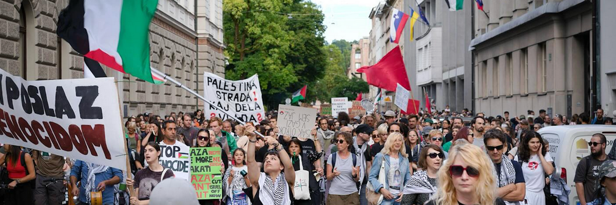Slovenians march for an end to the Gaza genocide