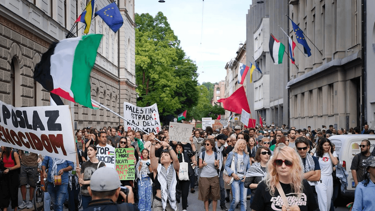Slovenians march for an end to the Gaza genocide