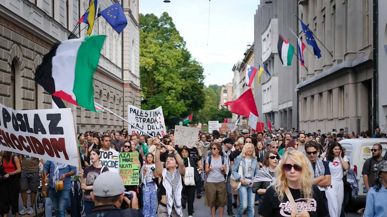 Slovenians march for an end to the Gaza genocide