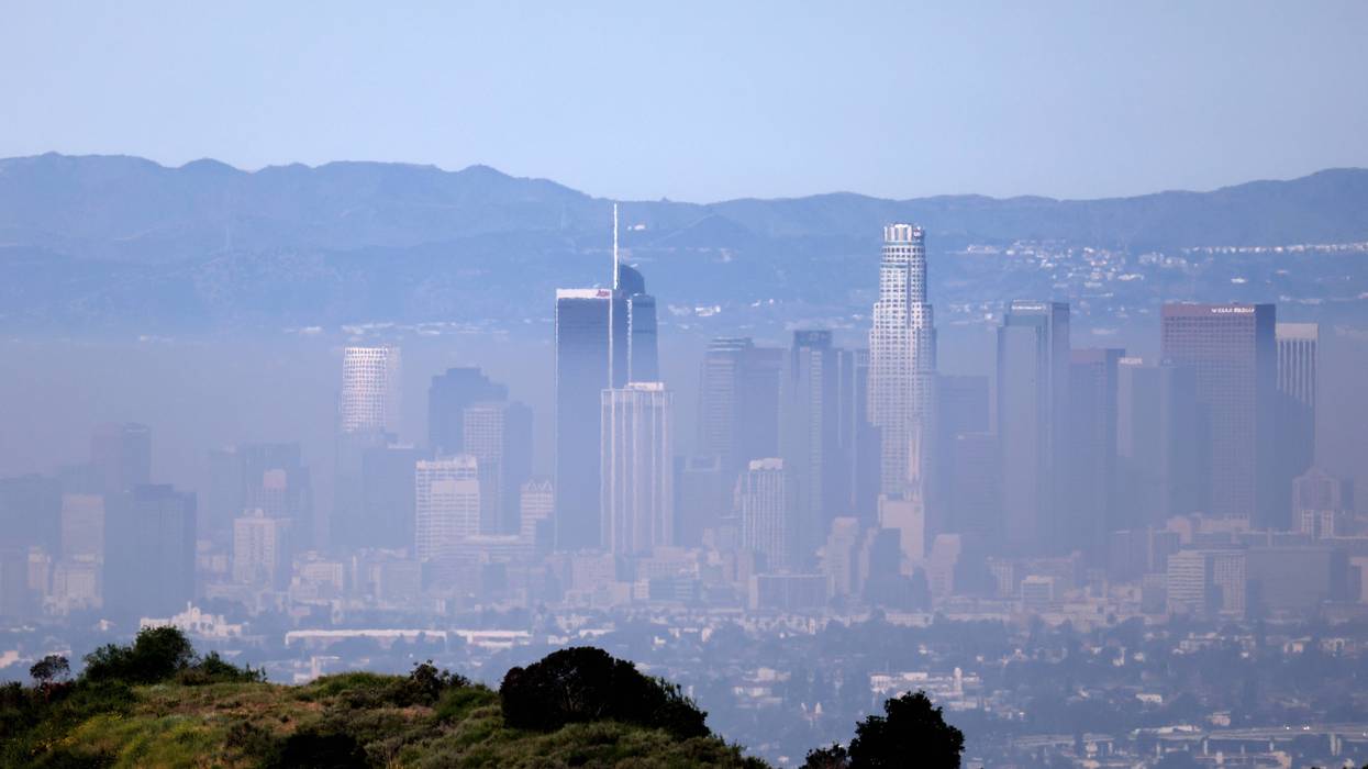 Smog covers downtown Los Angeles