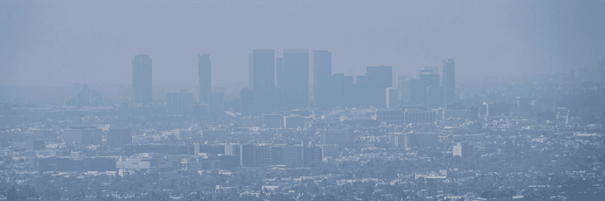 Smoke and smog in Los Angeles