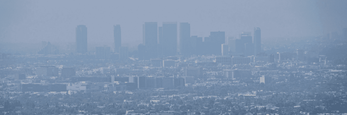 Smoke and smog in Los Angeles