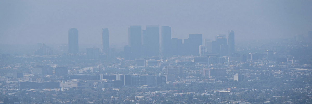 Smoke and smog in Los Angeles