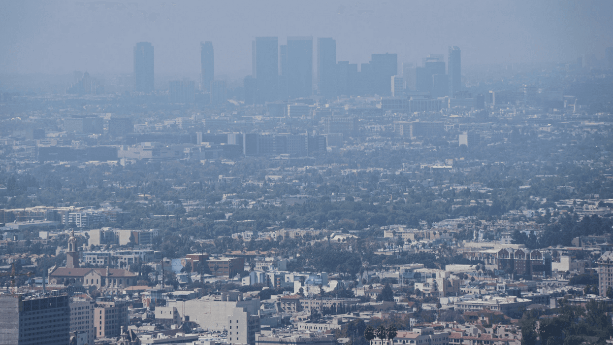 Smoke and smog in Los Angeles