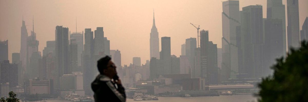 Smoke From Canadian Wildfires Blows South Creating Hazy Conditions On Large Swath Of Eastern U.S