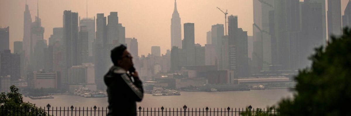 Smoke From Canadian Wildfires Blows South Creating Hazy Conditions On Large Swath Of Eastern U.S