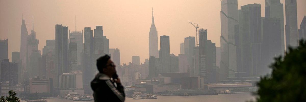 Smoke From Canadian Wildfires Blows South Creating Hazy Conditions On Large Swath Of Eastern U.S