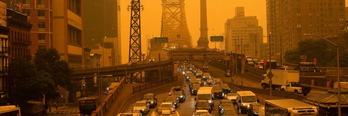 Smoke From Canadian Wildfires Blows South Creating Hazy Conditions On Large Swath Of Eastern U.S.