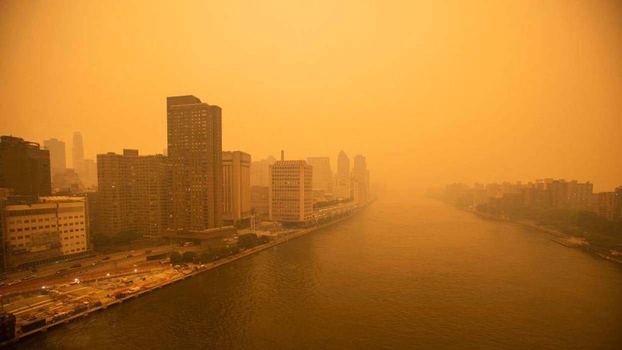 Smoke From Canadian Wildfires Blows South Creating Hazy Conditions On Large Swath Of Eastern U.S.