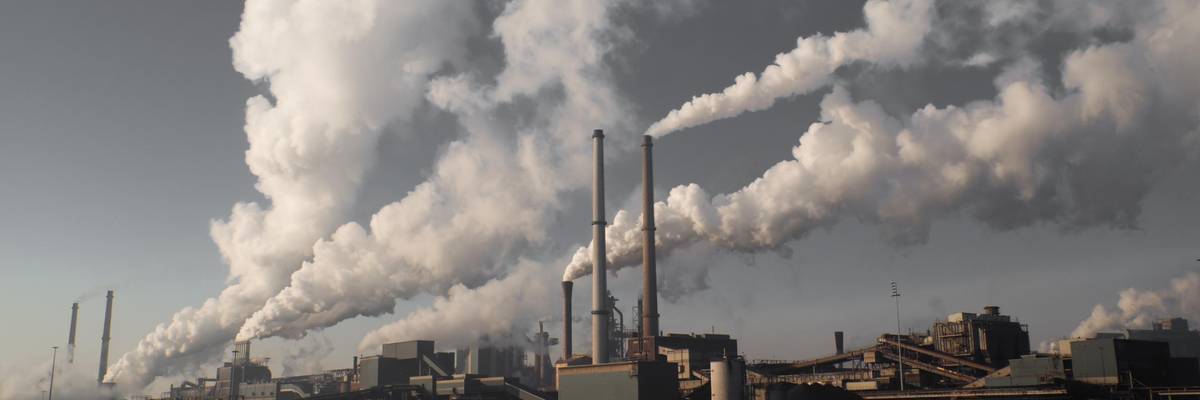 smoke from fossil fuel production