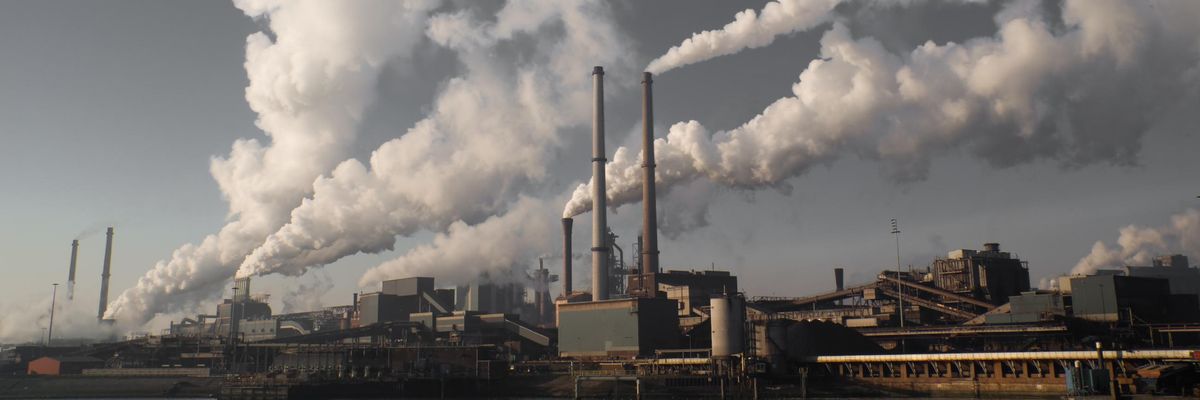 smoke from fossil fuel production