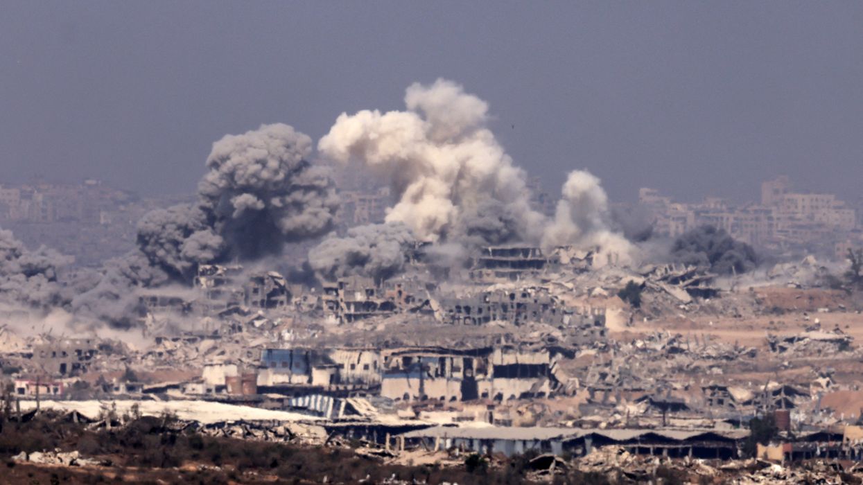 Smoke over Gaza.