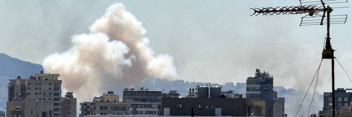 Smoke rises after ongoing Israeli airstrikes in Beirut