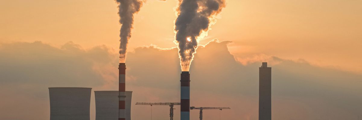 smokestacks in China