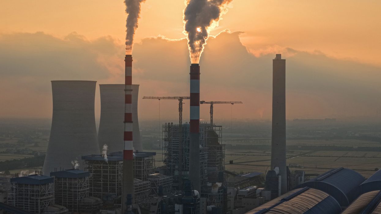 smokestacks in China