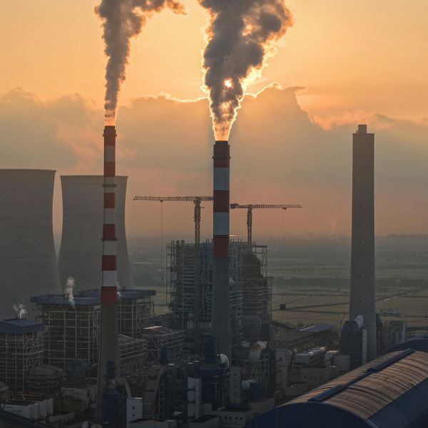 smokestacks in China