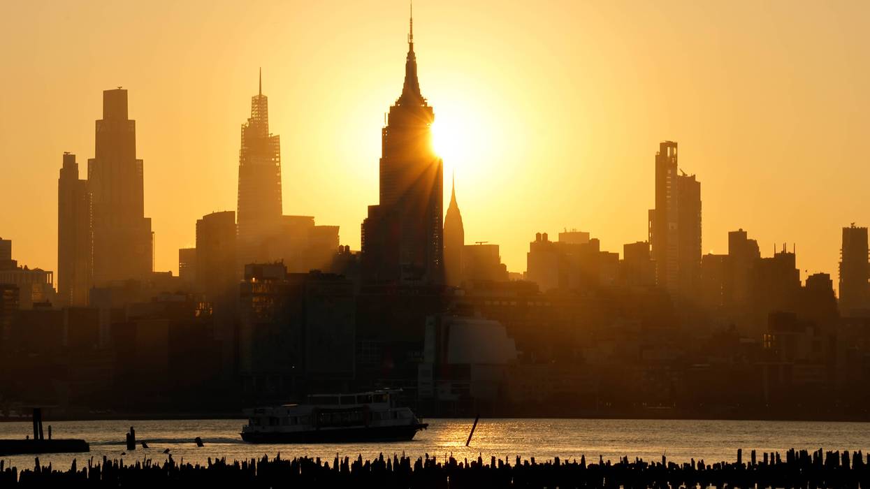 Smokey Sunrise in New York City