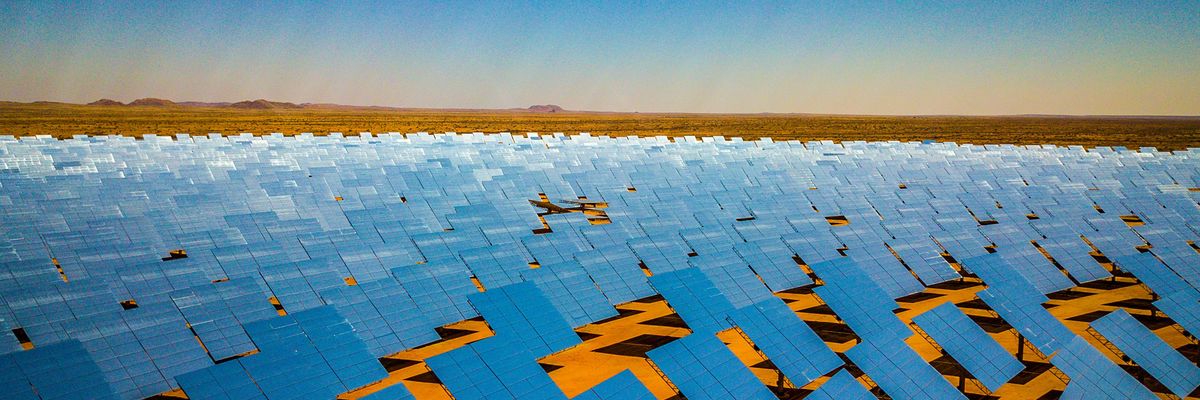 Solar array in South Africa