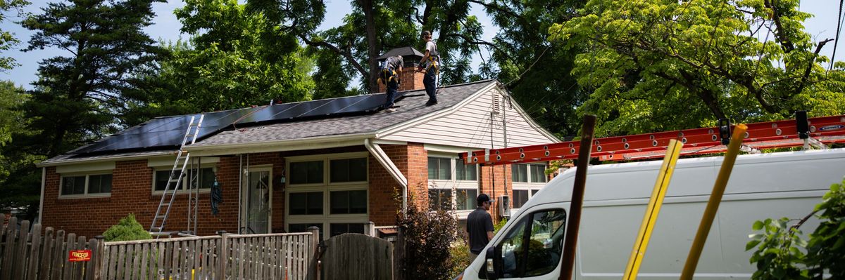 Solar panels get installed as the future of solar power federal tax credits remain uncertain