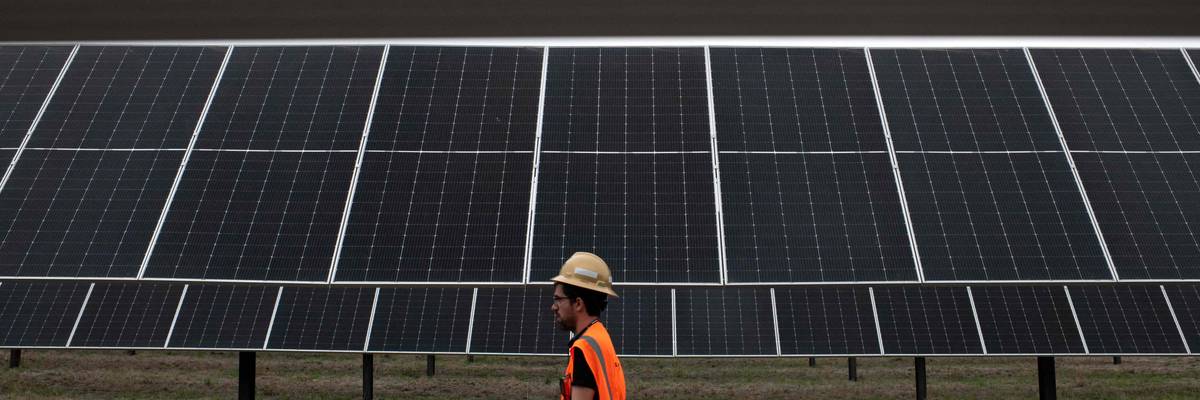 Solar panels in Texas.