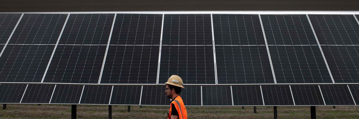 Solar panels in Texas.